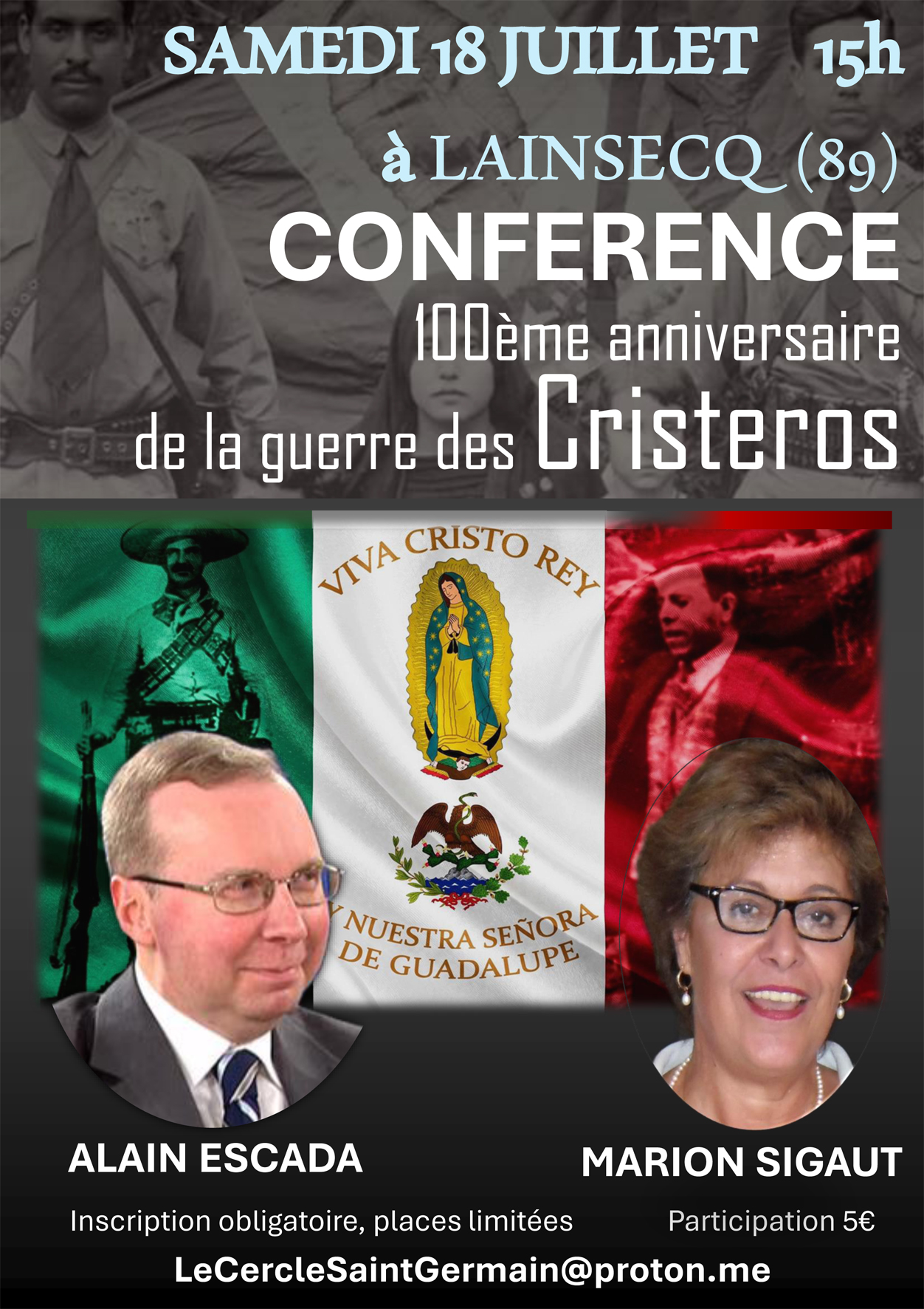 Conférence de Alain Escada et Marion Sigaut à l'occasion du 100ème anniversaire de la Guerre des Christeros
